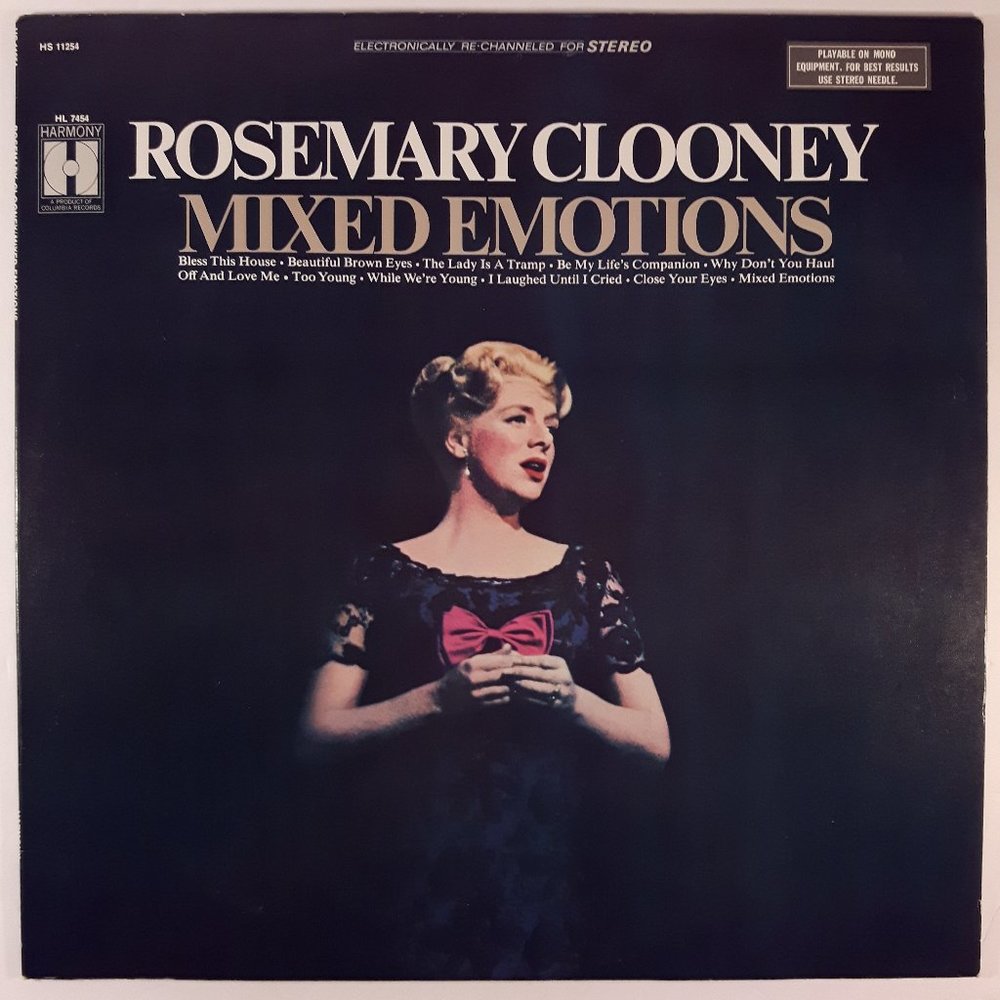 Rosemary Clooney - Mixed Emotions - Vinyl Record LP